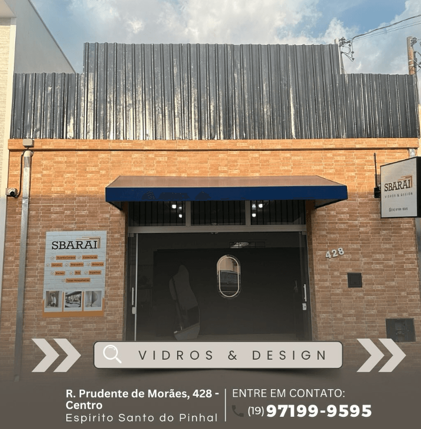 Fachada Sbarai Vidros & Design